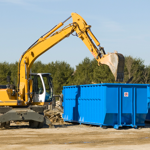 how many times can i have a residential dumpster rental emptied in Blumfield